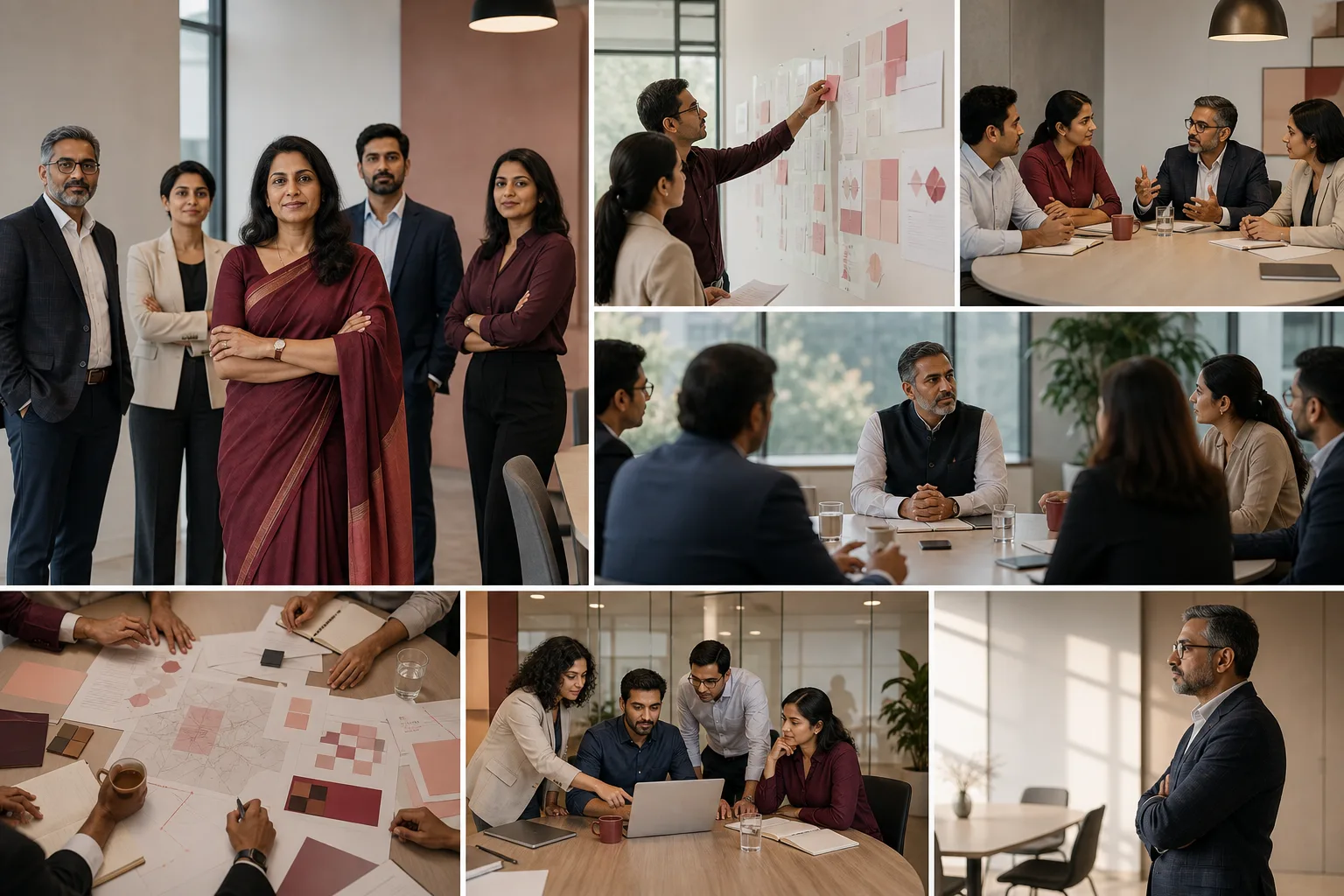 Cross-functional team reaching a decision during a focused leadership session